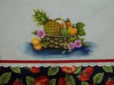 cesta com abacaxi